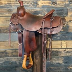 Used Bar M Roper saddle for sale
