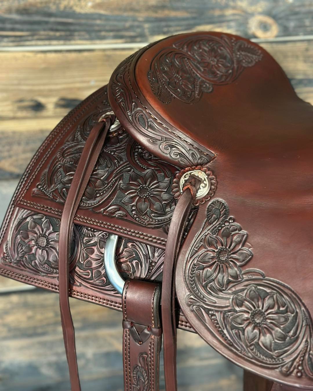 16.5” Saddle Home Custom Cowhorse - Image 3